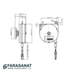 بالانسر فنری 0.5 تا 1.5 کیلوگرم بدنه فایبرگلاس Tigon کره با شماره فنی RW-0 - تصویر 4