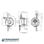 بالانسر فنری 100 تا 120 کیلو گرم تیگون کره با شماره فنی TW-120 - تصویر 3