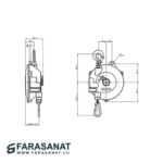 بالانسر فنری 2.5 تا 5 کیلوگرم تیگون کره با شماره فنی TW-5 - تصویر 3