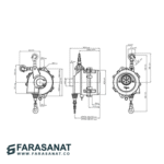 بالانسر فنری 60 تا 70 کیلو گرم تیگون کره با شماره فنی TW-70 - تصویر 2